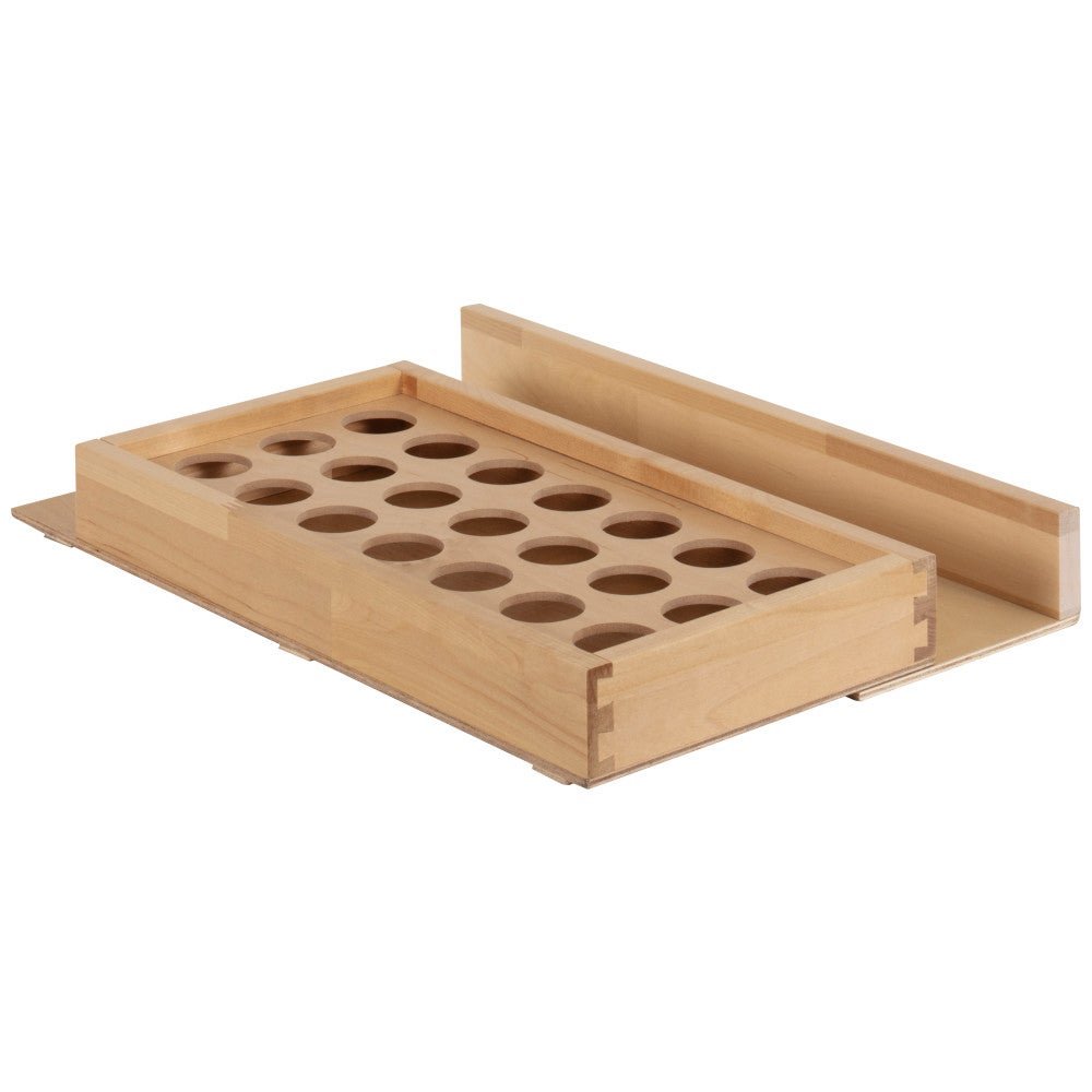 Birch coffee pod drawer insert with extension divider