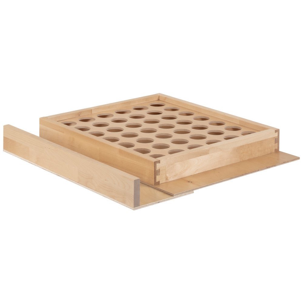 Wide coffee pod drawer insert with extension divider