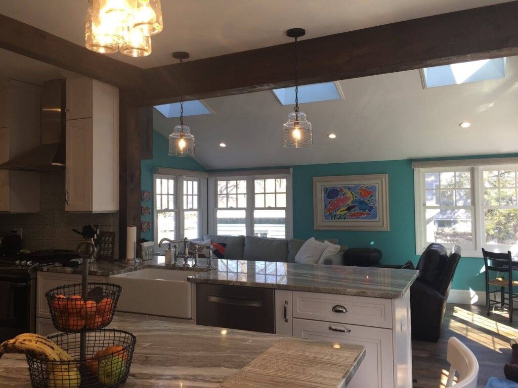 West Roxbury Victorian Kitchen and Living Room – photo 1 of 19