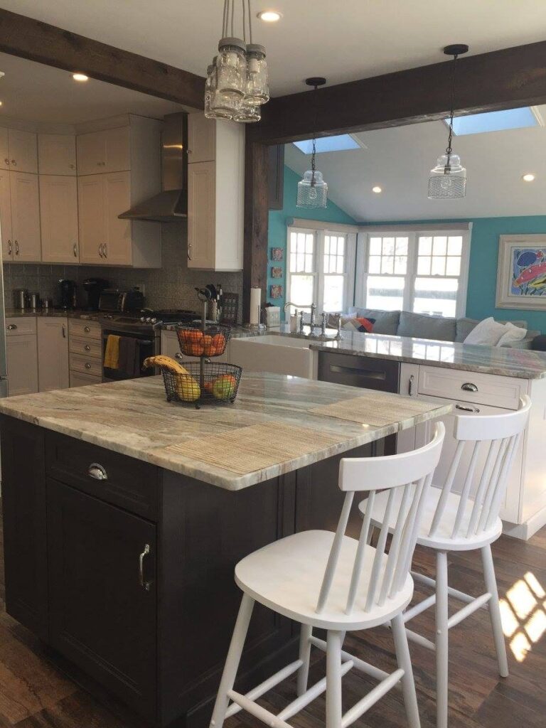 West Roxbury Victorian Kitchen and Living Room – photo 3 of 19