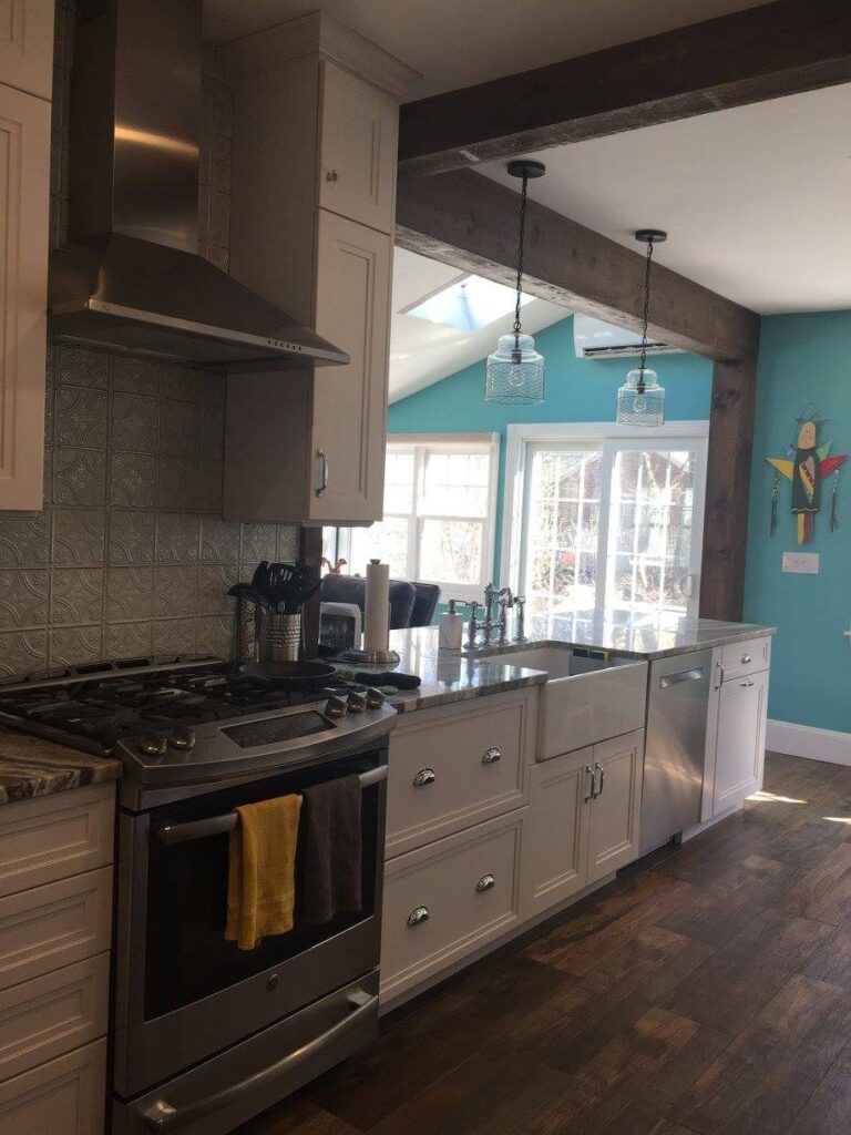 West Roxbury Victorian Kitchen and Living Room – photo 6 of 19