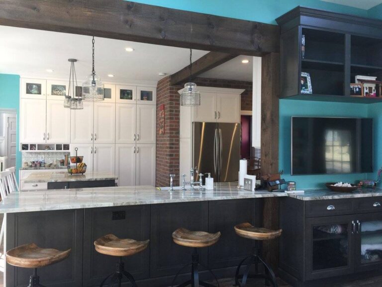West Roxbury Victorian Kitchen and Living Room – photo 10 of 19