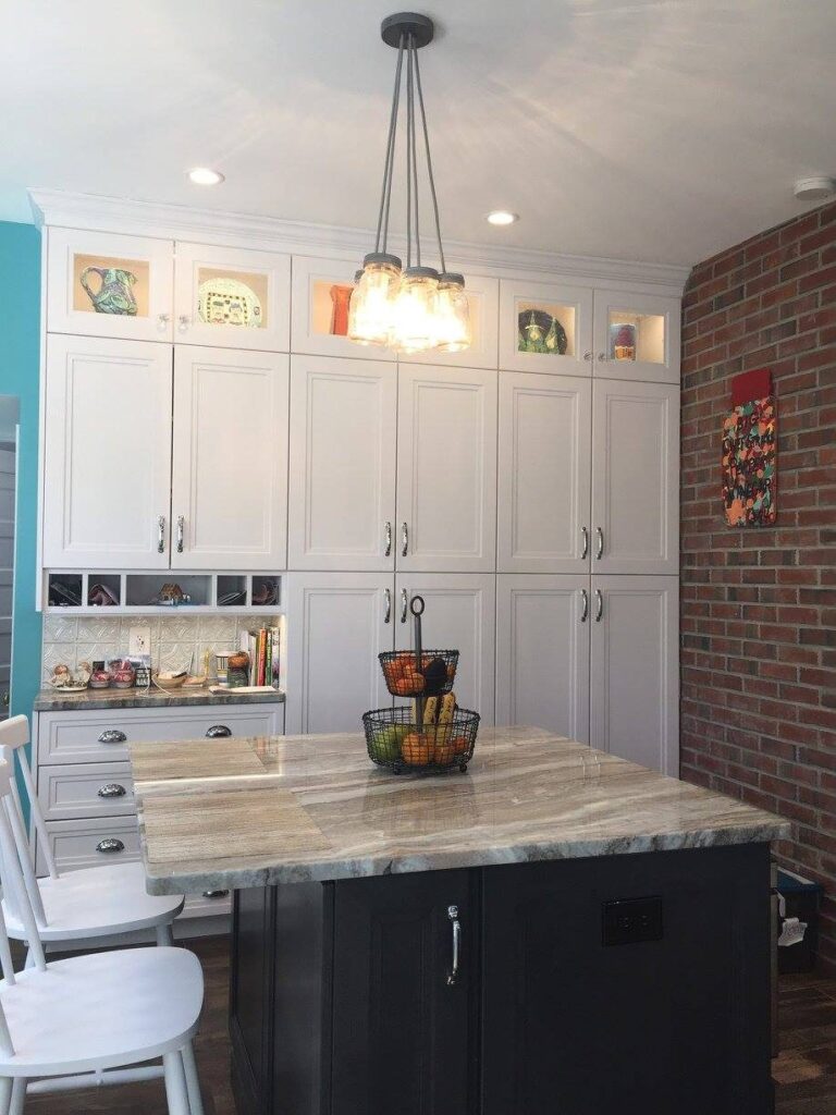 West Roxbury Victorian Kitchen and Living Room – photo 11 of 19