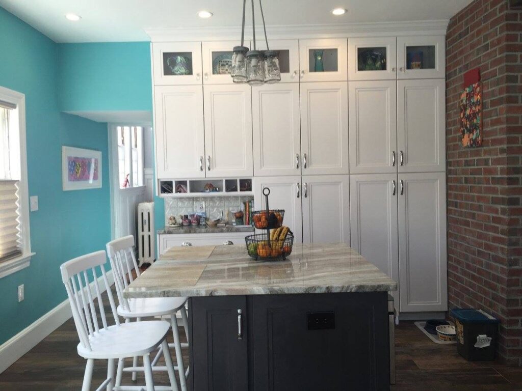 West Roxbury Victorian Kitchen and Living Room – photo 12 of 19