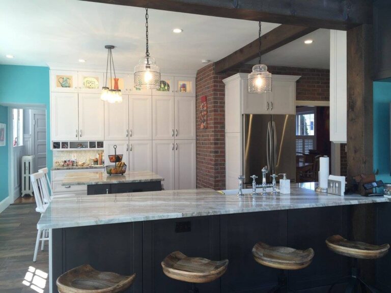 West Roxbury Victorian Kitchen and Living Room – photo 16 of 19