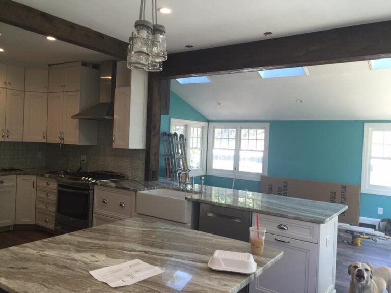 West Roxbury Victorian Kitchen and Living Room – photo 18 of 19