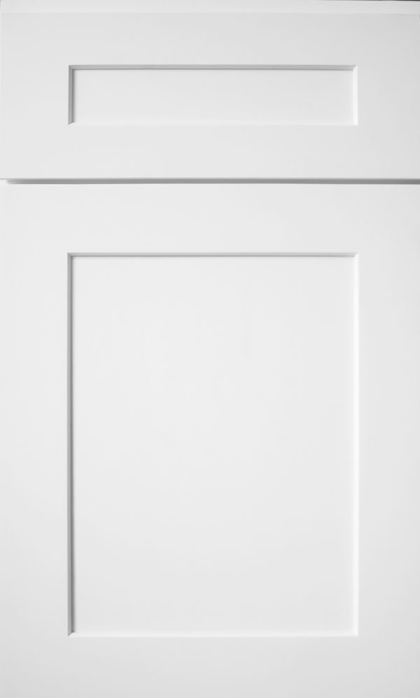 S8 White Shaker cabinet door style