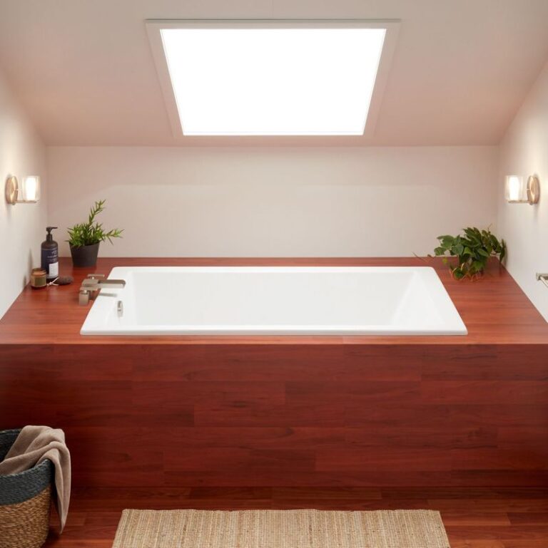 72" x 36" Sitka Acrylic Drop-In Soaking Tub