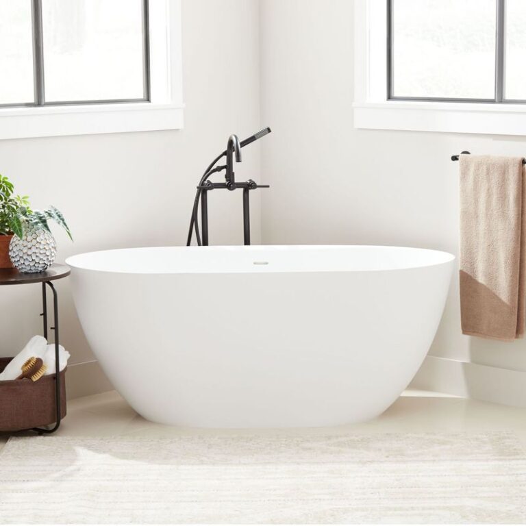 59" Catino Solid Surface Freestanding Tub