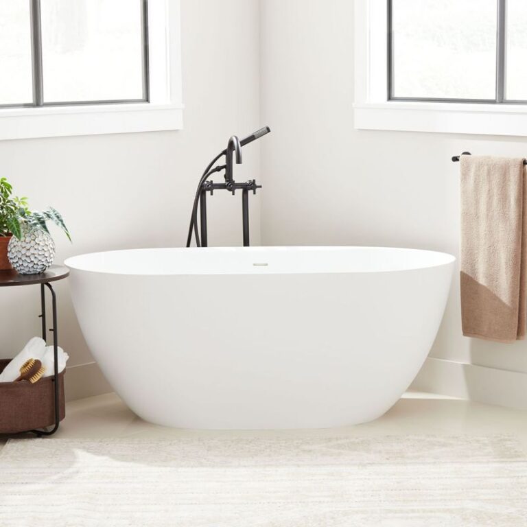 66" Catino Solid Surface Freestanding Tub