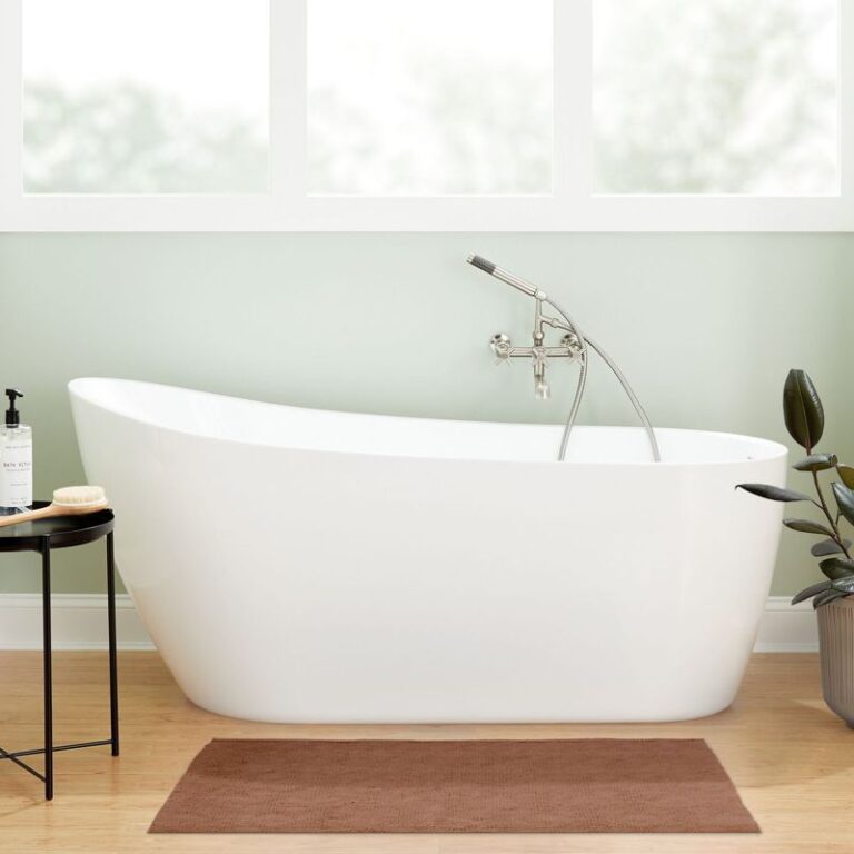 59" Sheba Acrylic Slipper Tub