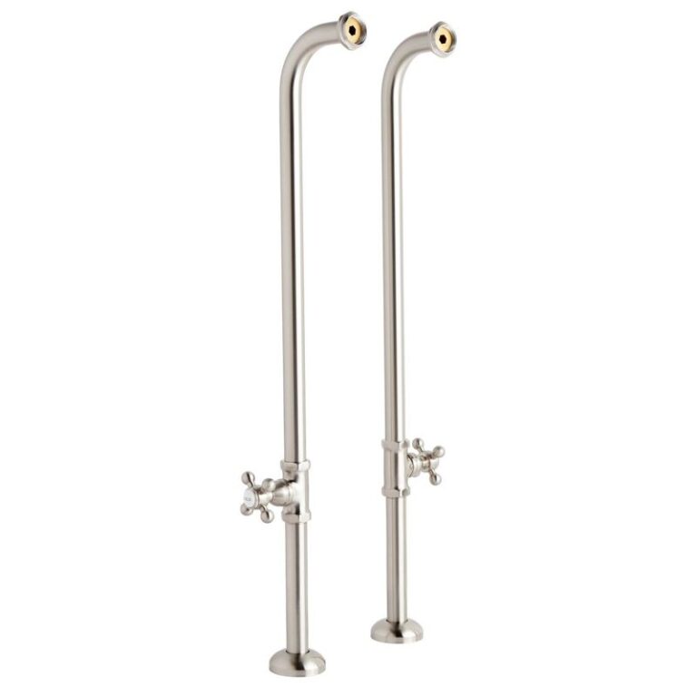 Heavy-Duty Freestanding Tub Supplies with Shutoff Valves