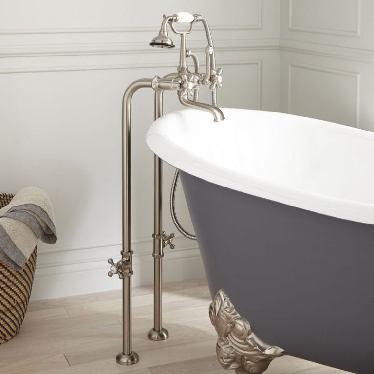 Freestanding Telephone Tub Faucet, Supplies & Valves