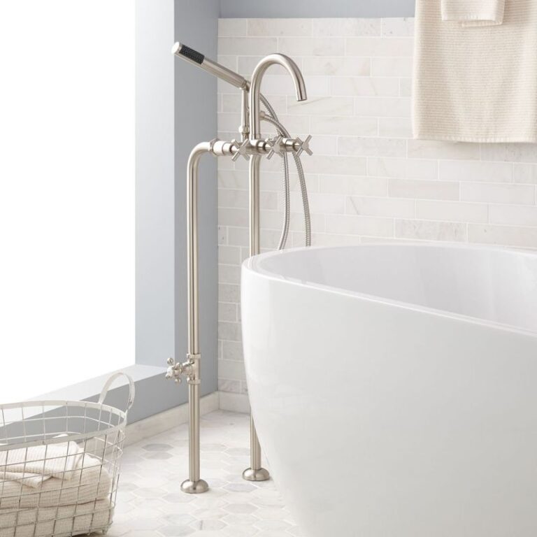 Sebastian Freestanding Tub Faucet, Supplies, Valves