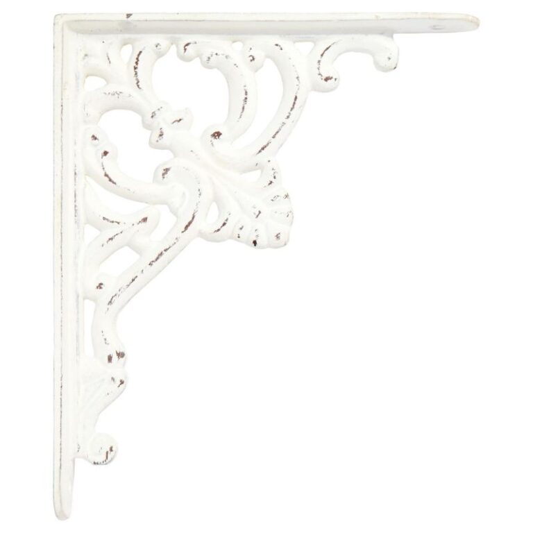 Fleur de Lis Cast Iron Shelf Bracket