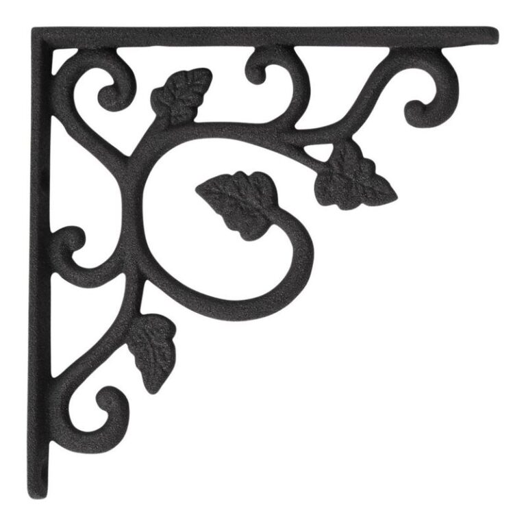 Grape Leaves Iron Shelf Bracket