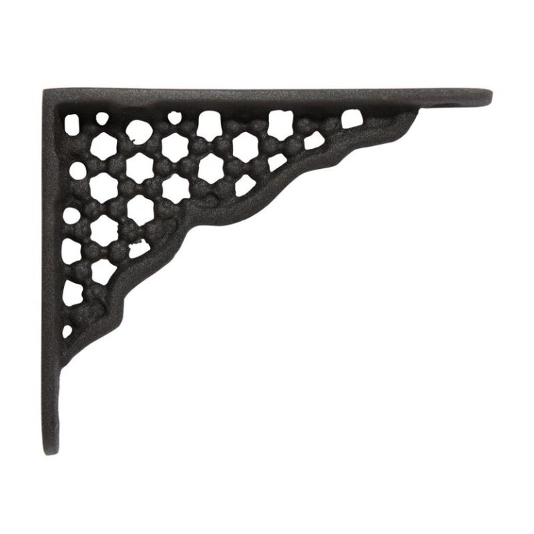 Small Honeycomb Cast Iron Shelf Bracket