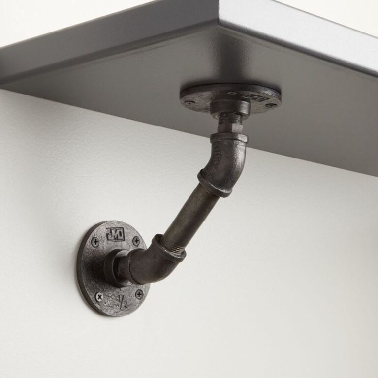 Gibson Iron Pipe Shelf Brackets