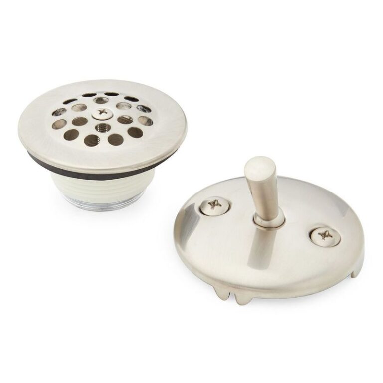 Alcove Tub Drain & Trip Lever Overflow Cover