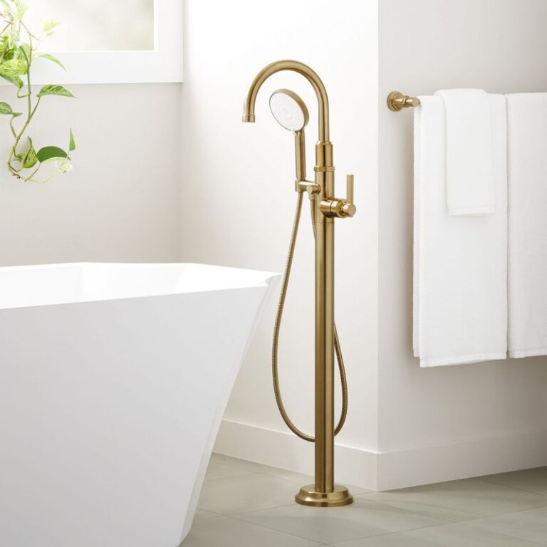 Greyfield Freestanding Tub Faucet with Hand Shower