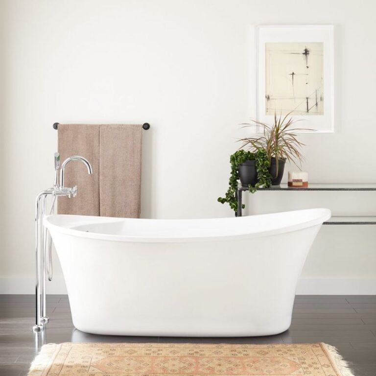 66" Kemrick Acrylic Freestanding Tub