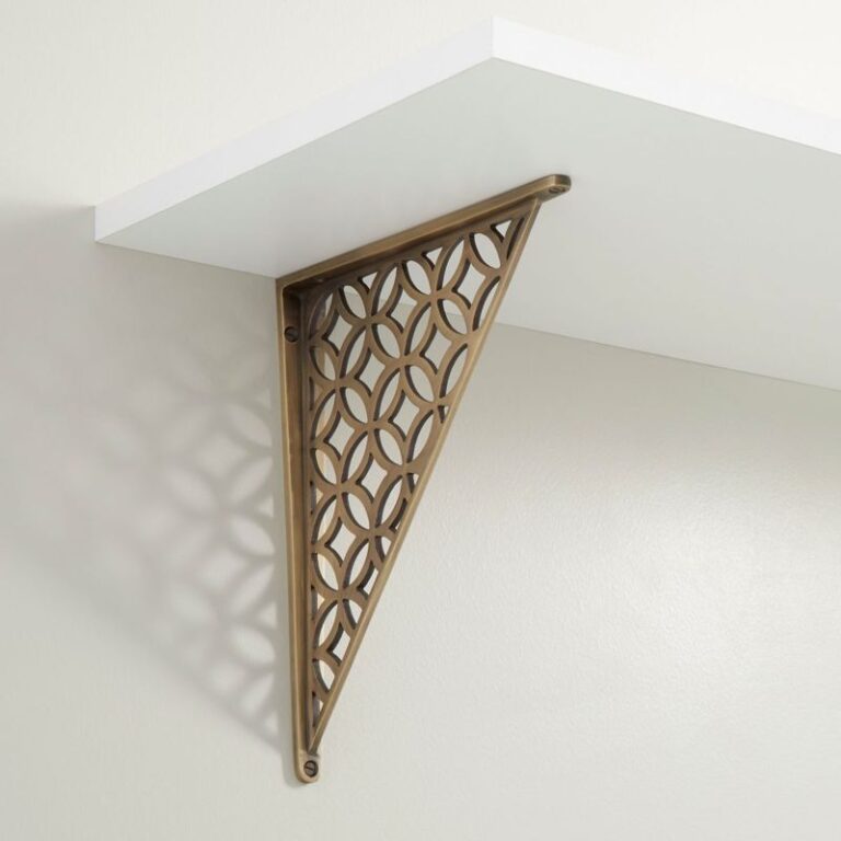 Pasteur Solid Brass Shelf Bracket