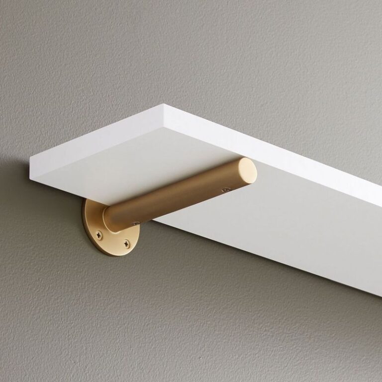 Wellston Brass Shelf Bracket