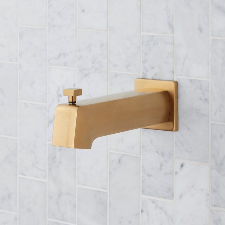 FundamentALL 7-5/16" Diverter Tub Spout with Square Flange
