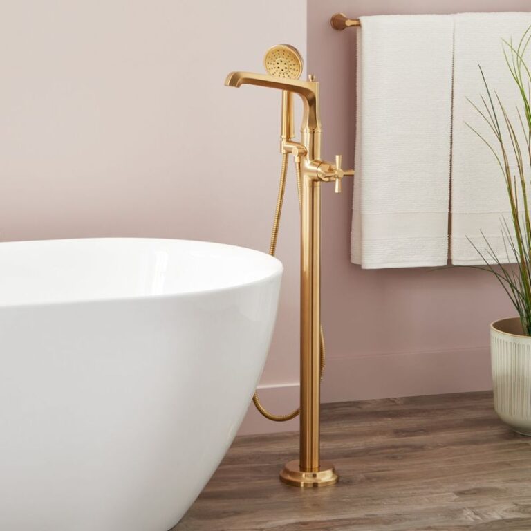 Elita Freestanding Tub Faucet with Hand Shower