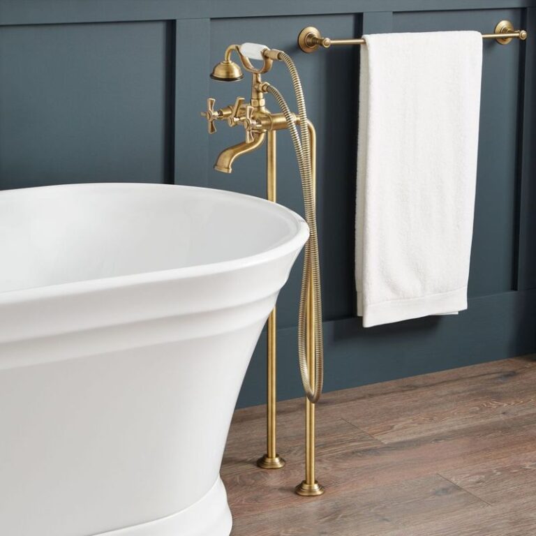Marceau Freestanding Tub Faucet with Hand Shower
