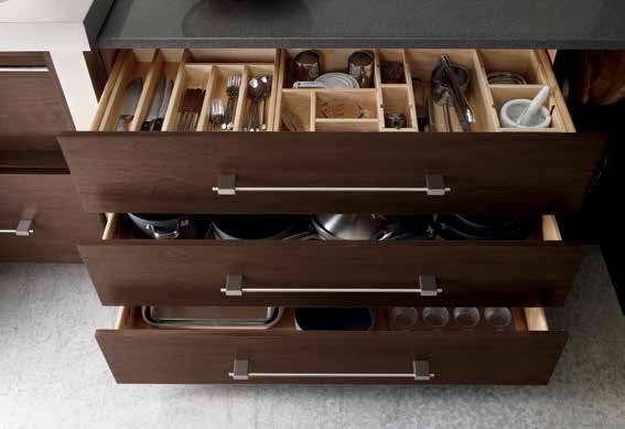 Omega deep drawers configured to the homeowner’s needs